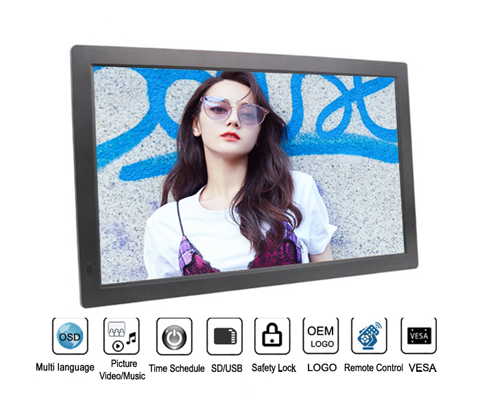 18.5 inch Electronic Photo Frame With Loop Video