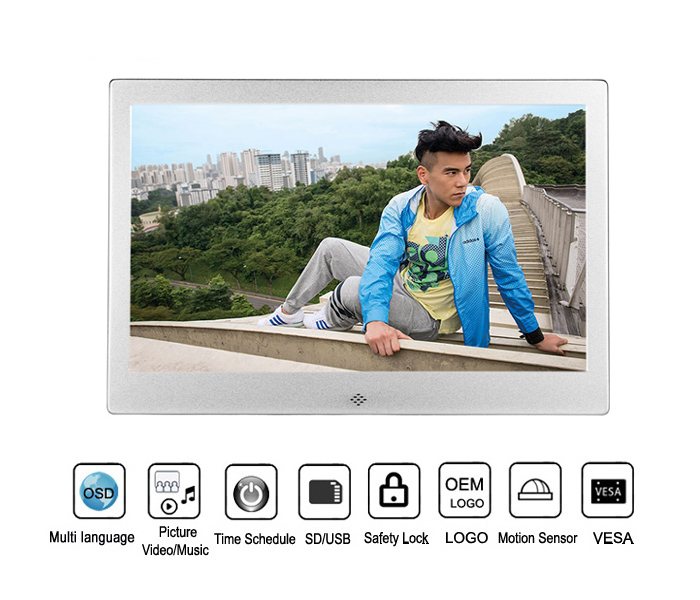 13 Inch LCD Memories Digital Photo Frame With Rohs Manual