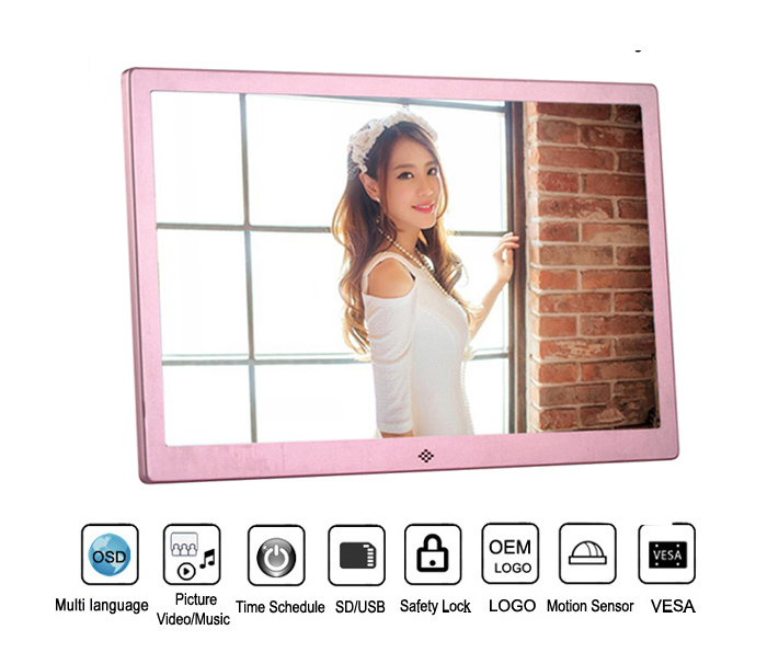 15.4 Inch Multifunctional Digital Photo Frame With Mp3 Mp4 Video Player