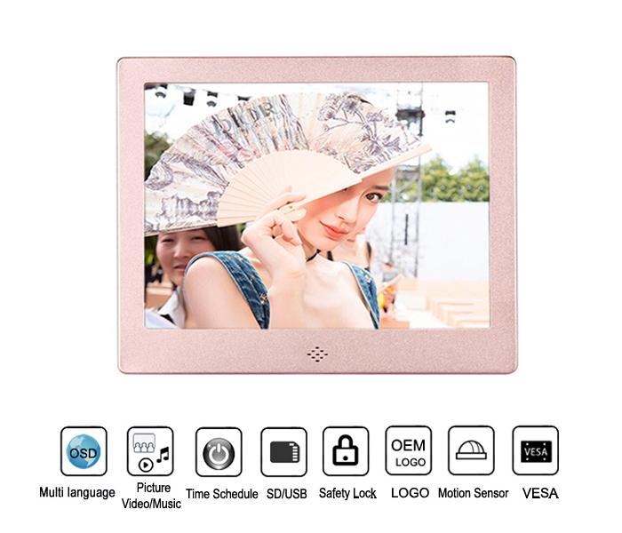 8 Inch Digital Photo Frame With Advanced Design Systems