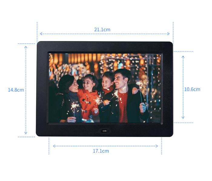 Motion Sensor Loop Video Play Lcd Screen 8Inch Digital Photo Frame With Usb Port