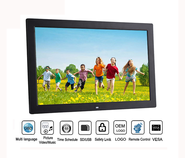 Wholesale 17 Inch Mp3 Mp4 Loop Video Playback Multifunction Digital Picture Frame