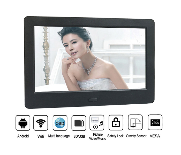7Inch Android Digital Photo Frame Loop Video With Motion Sensor